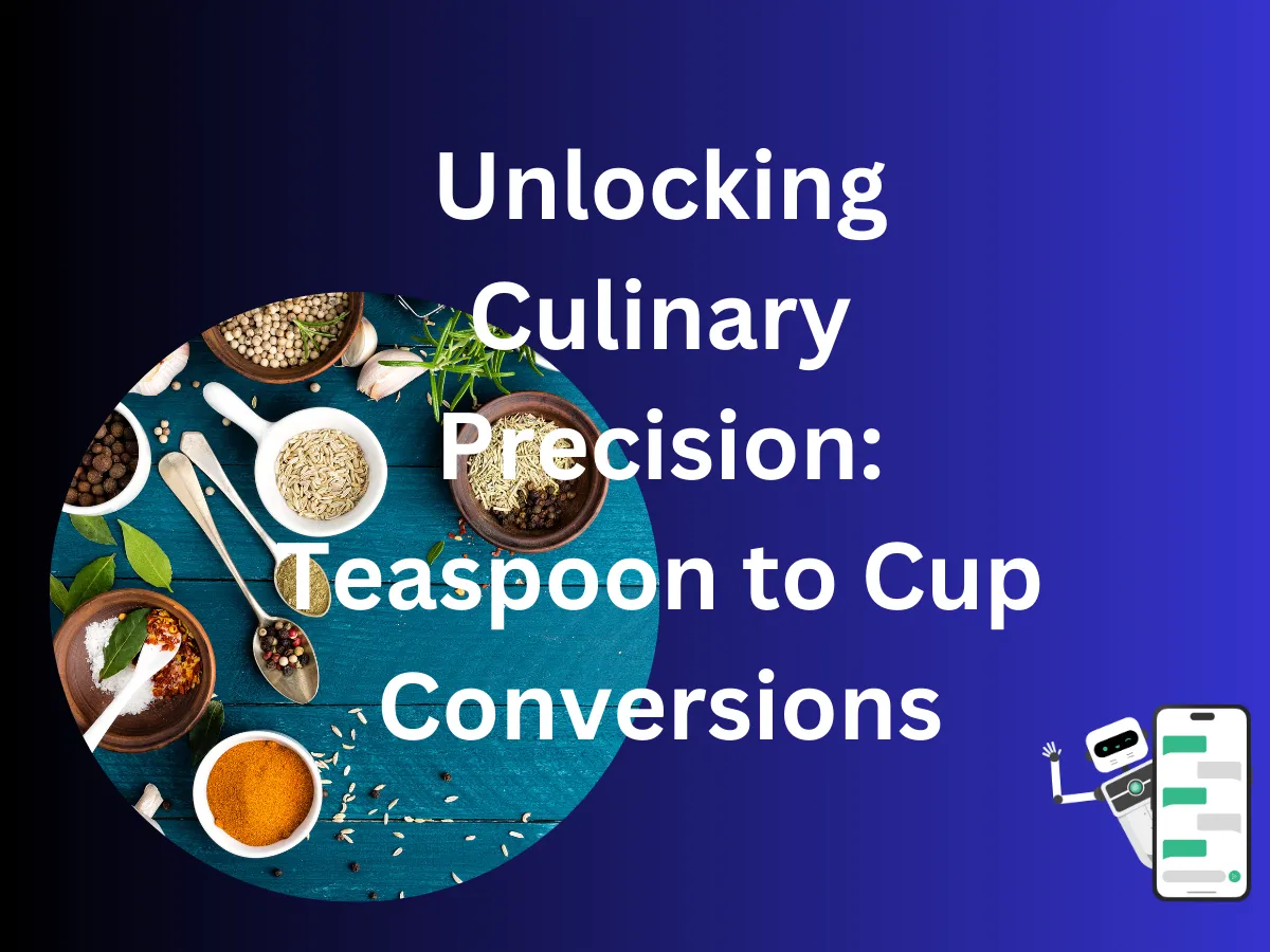 Culinary Conversions, teaspoons to cups