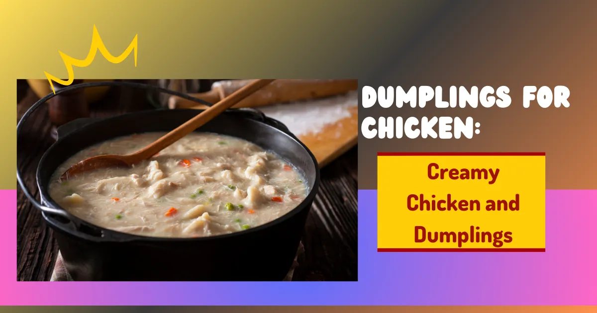 Dumplings For Chicken, How to Make Chicken and Dumplings at Home