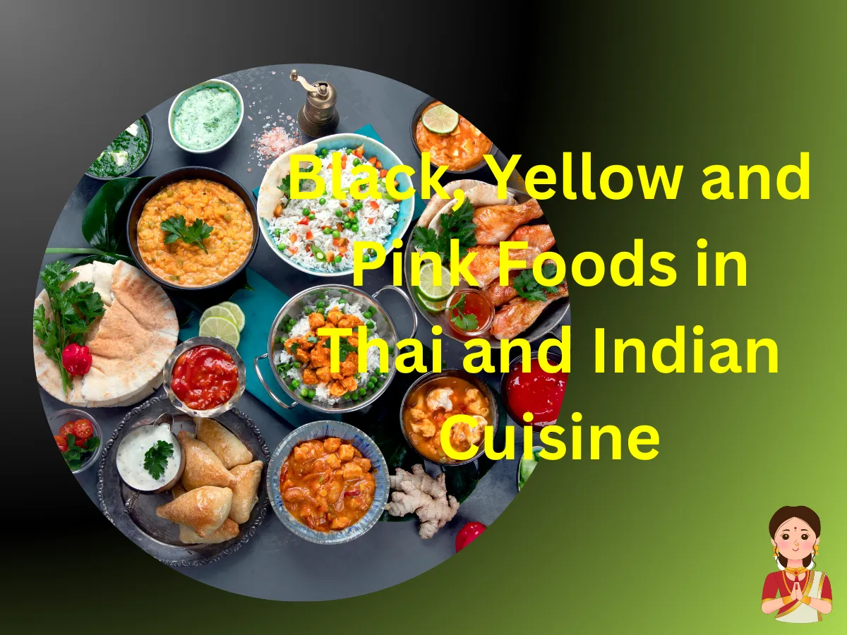 Yellow and Pink Foods, Indian cuisine, Black food, Yellow food