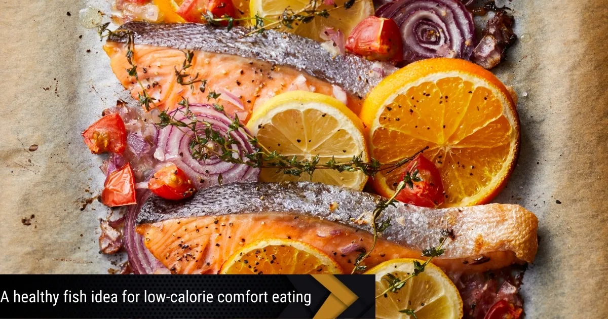 healthy fish idea for low-calorie comfort