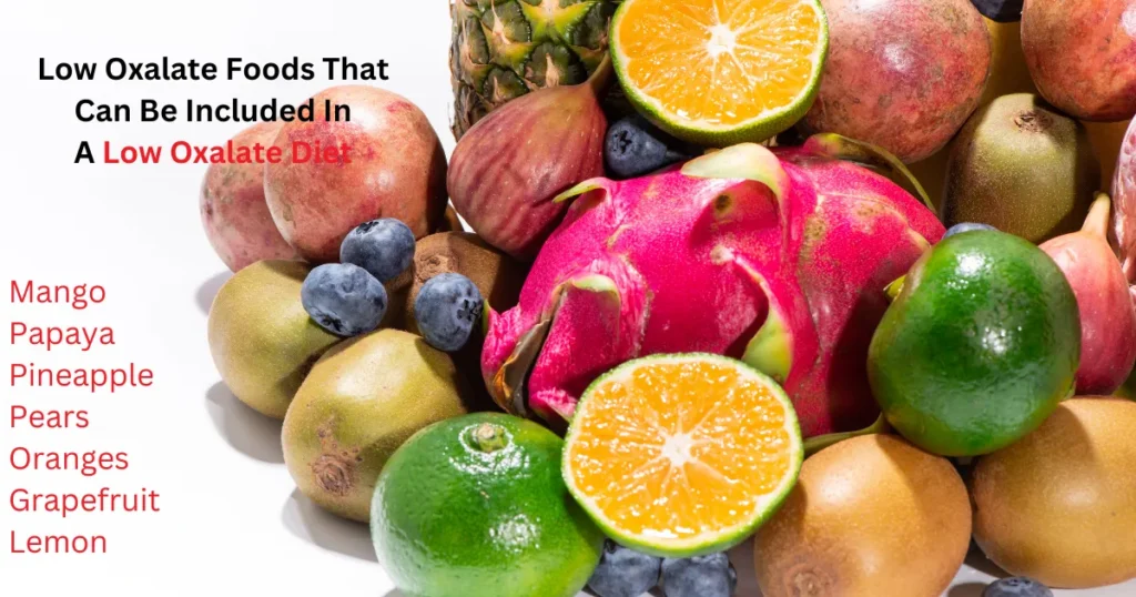 Low Oxalate Diet Plan